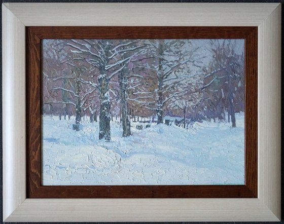 Boulevard in winter
