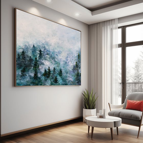 Forest Landscape Oil Painting