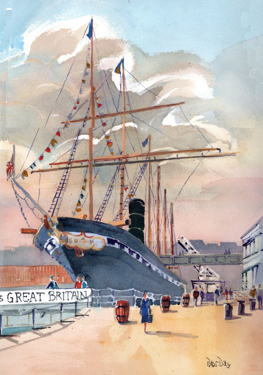 Brunel’s ss Great Britain, Bristol. by Peter Day