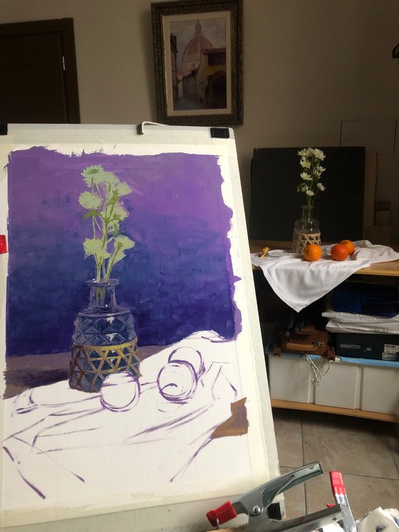 Still Life with Flowers and Citrus