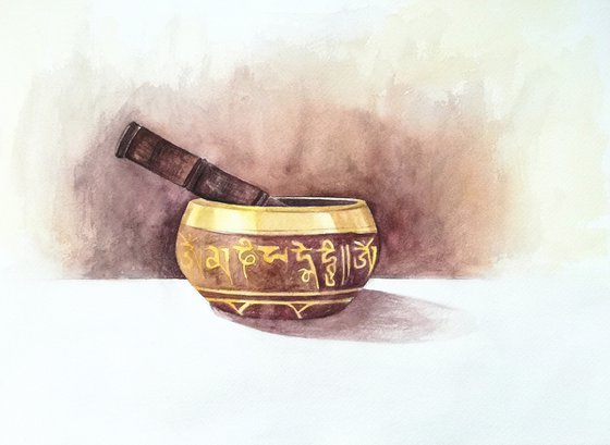 Buddhist singing bowl