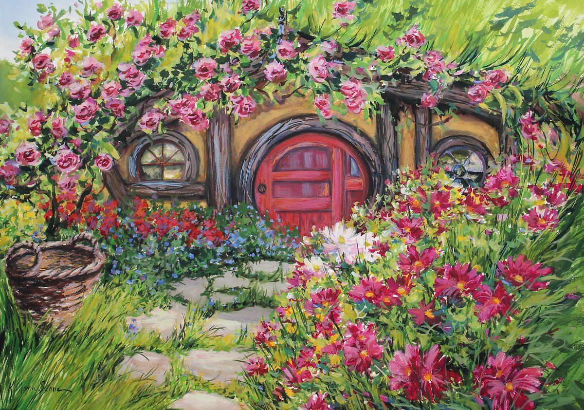 The Red Door, Hobbiton by Kristen Olson Stone