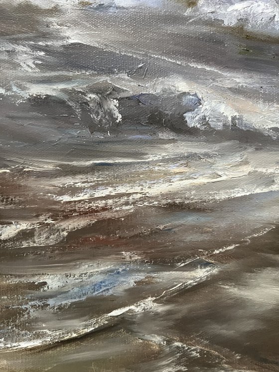 Blurry Skies - sea painting