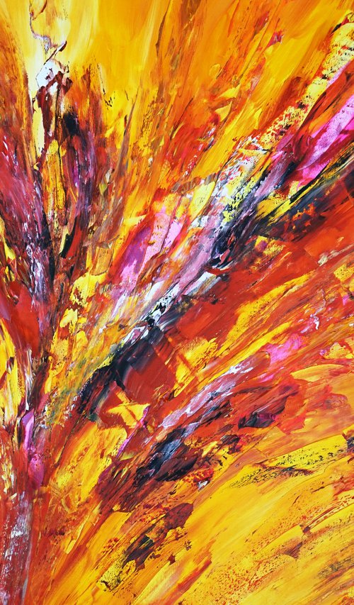 Yellow Red Energy M 1 by Peter Nottrott