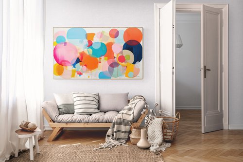 Colorful circle shapes abstract 1212232 by Sasha Robinson