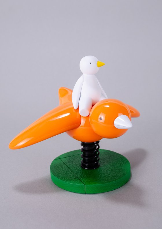 I Believe I Can't Fly - White & Orange