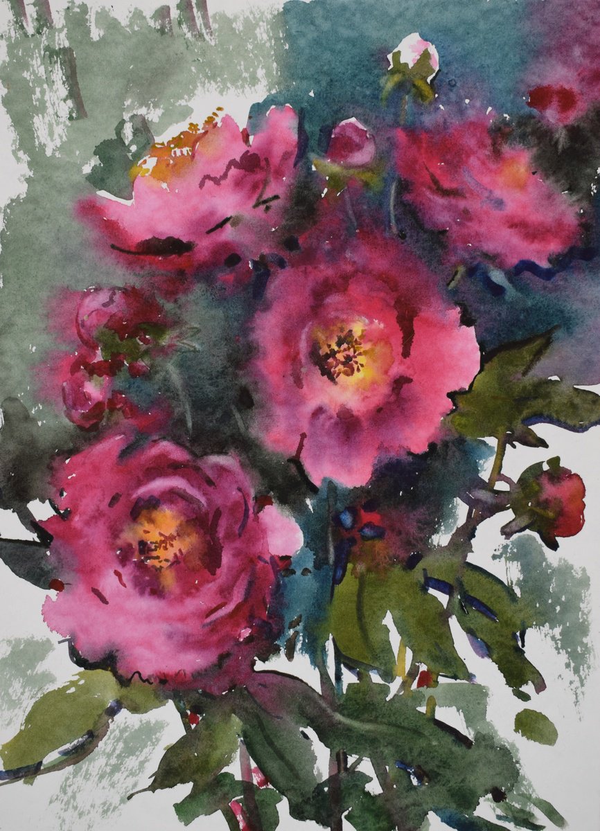 Peonies by Elena Sanina