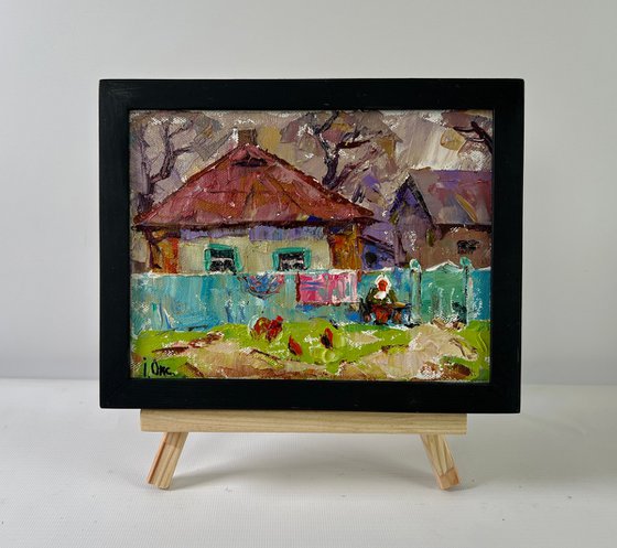 Yard in Sunset Light