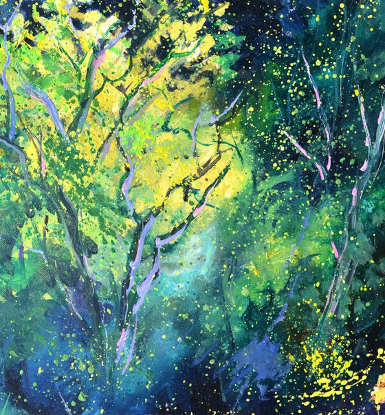 Sunlight in the wood