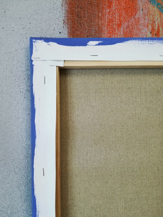 Lemons on Blue Background