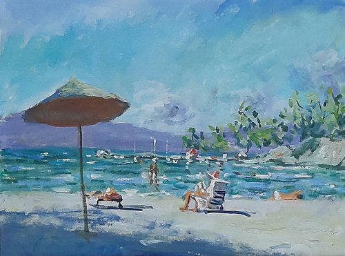 life is a beach by Dimitris Voyiazoglou