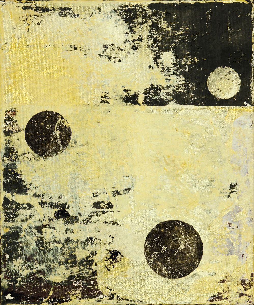 Abstract Acrylic Painting By Petr Strnad, 10 X 12", Episode 1, Original Artwork