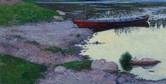 Sunset on the Chusovaya river
