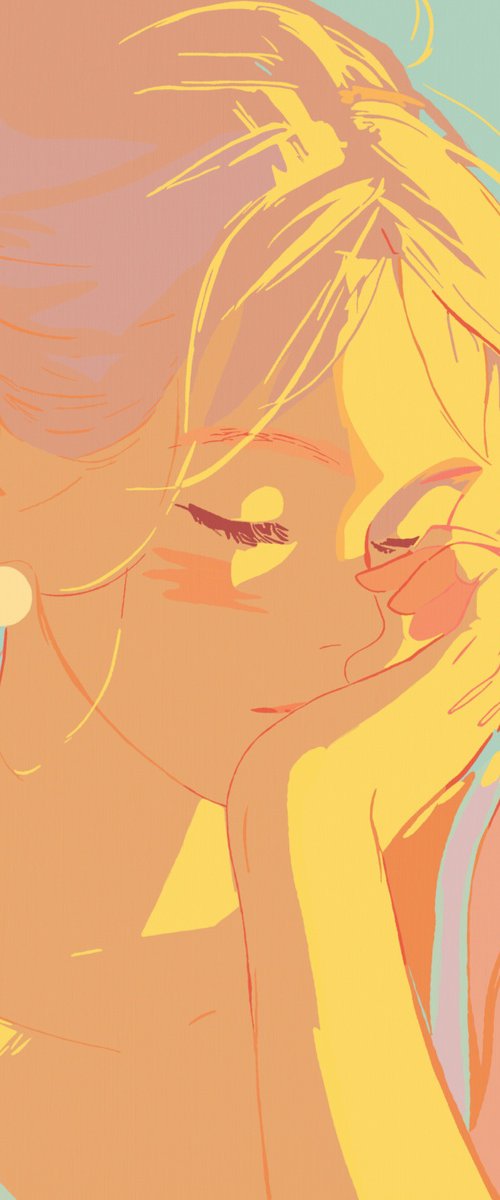 Girl at Sunrise by Kosta Morr