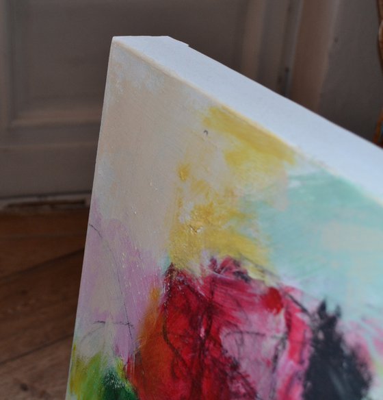 Pentecost - large vibrant abstract painting