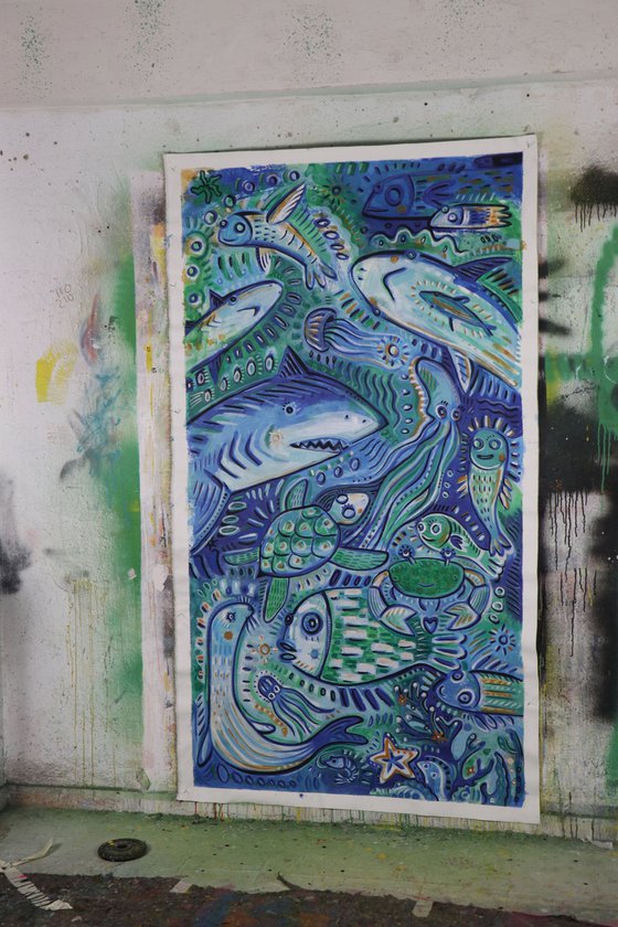 UNDERSEA WORLD 115x215cm