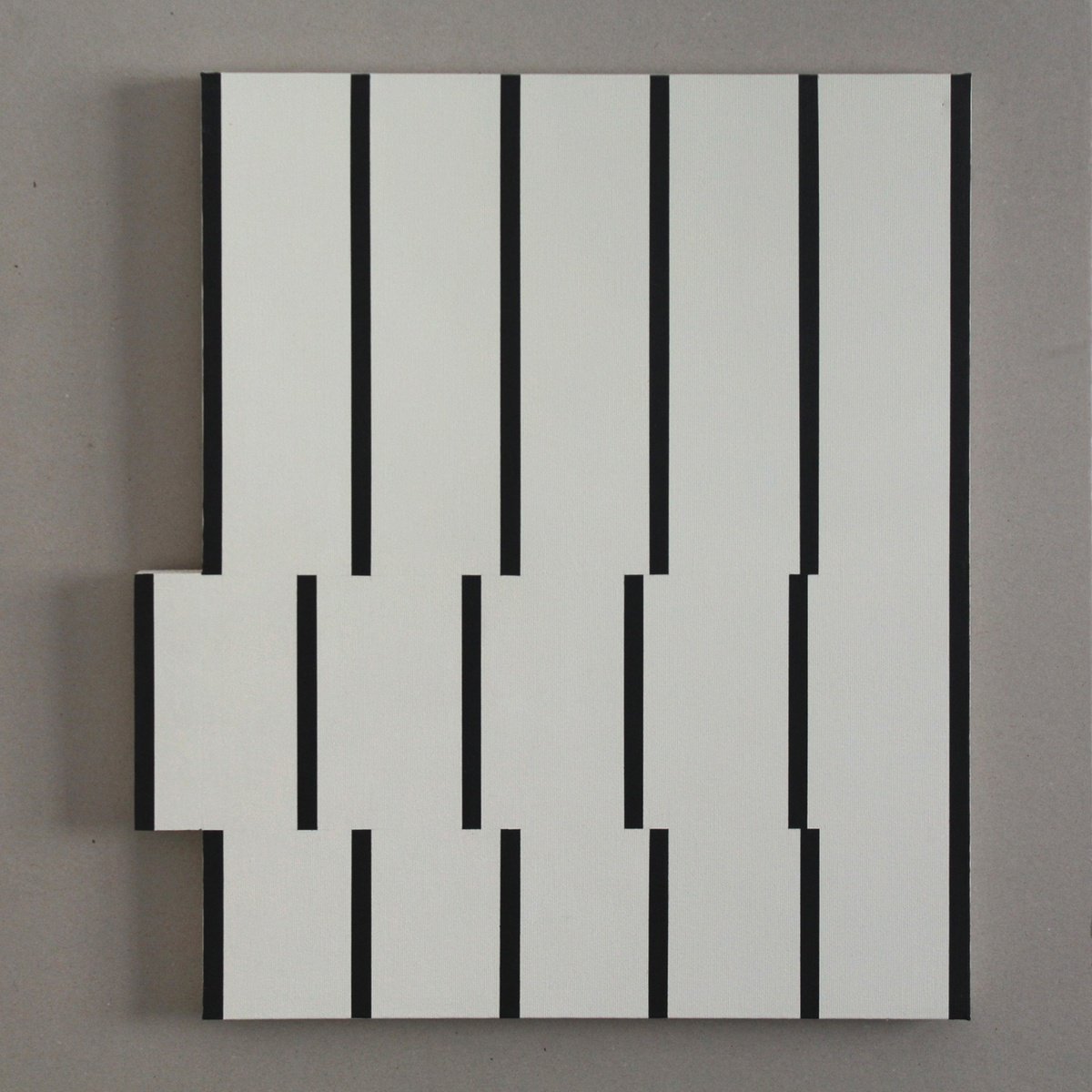 Geometric Abstract Acrylic Painting By Martin Singer, 17 X 20", 6B02-16, Original Artwork