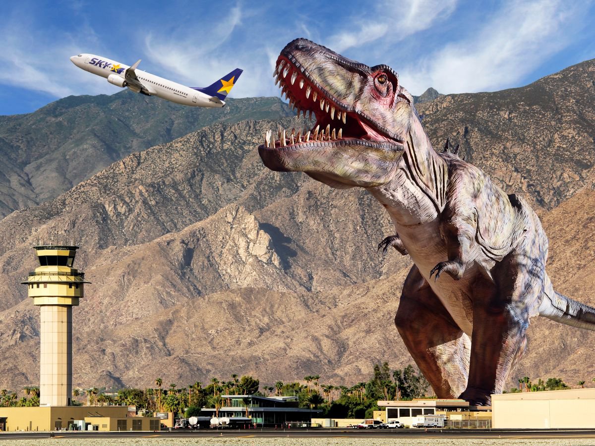 AIRPLANE SNACK BAR Palm Springs CA by William Dey