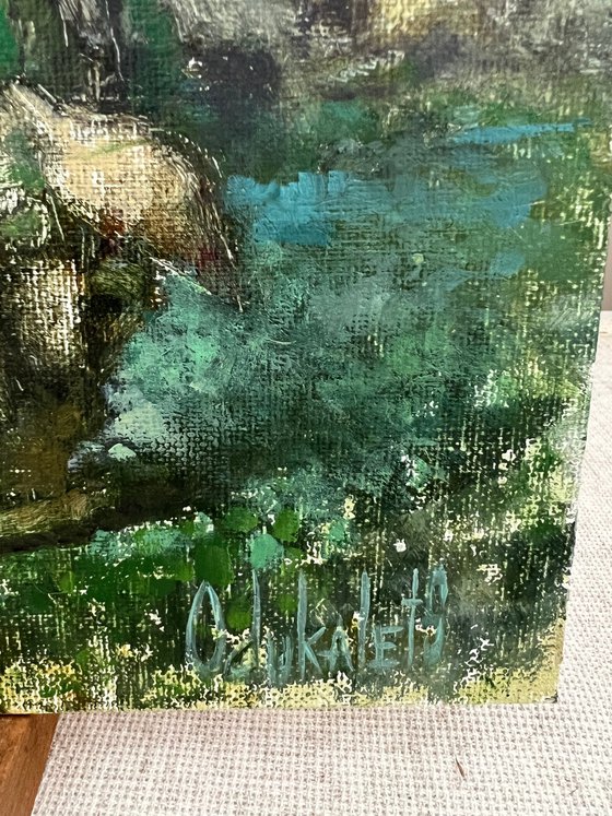 Sheep Snowdrops Pastoral Landscape