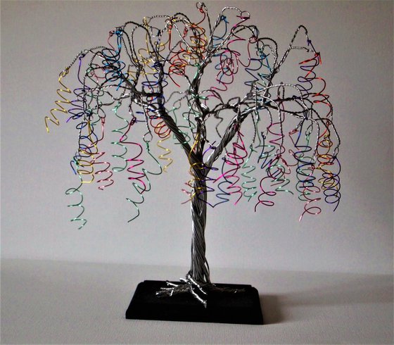 Coloured spiral tree