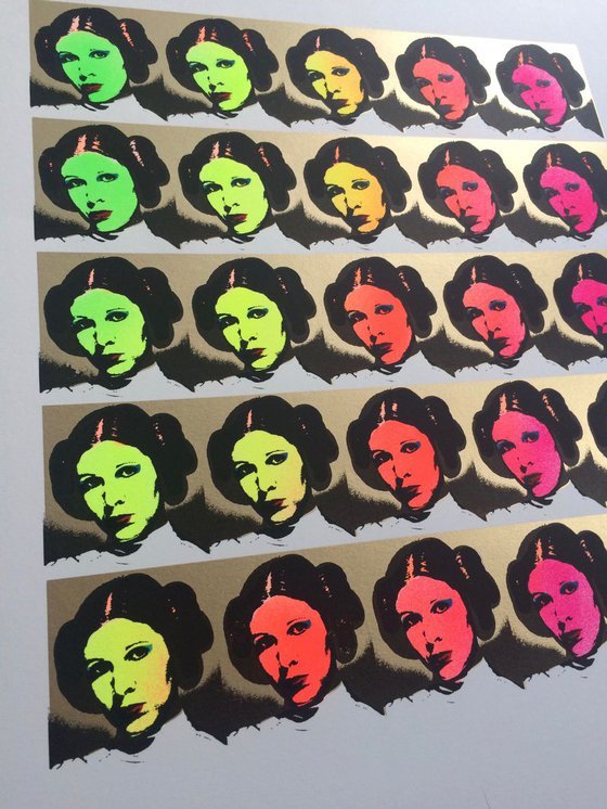 Star Warhol (2016 editions) Rainbow fluro gold