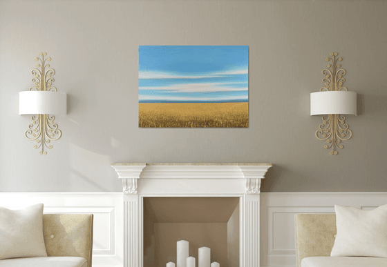 Summer Gold - Blue Sky Landscape