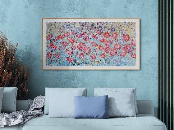 Cherry Red Poppy Meadow