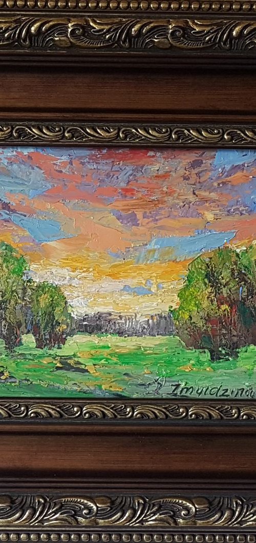 Evening sky by Romas Zmuidzinavicius
