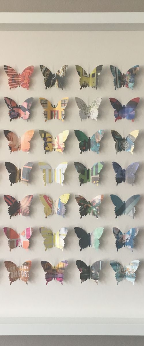 Rainbow Wings  (Butterfly Artwork) by Hernan Reinoso