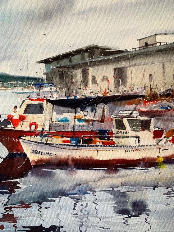 Fishing boats, Palamos, Spain