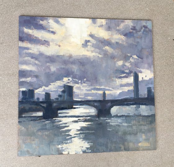 Battersea Bridge contre jour