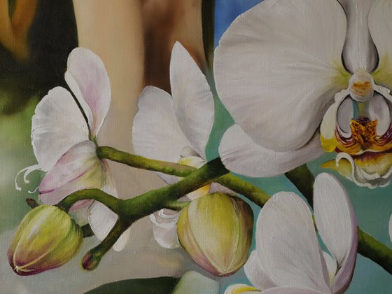 White Orchids Floral
