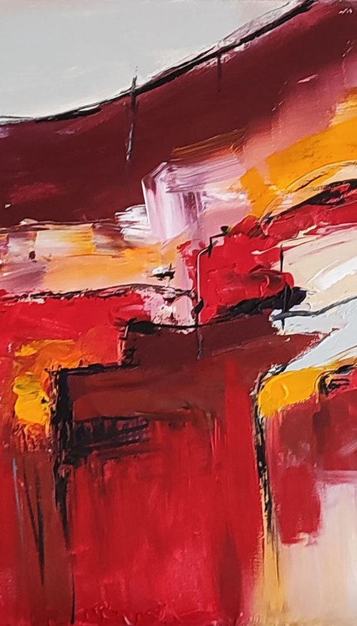 Carré rouge by ÂME SAUVAGE