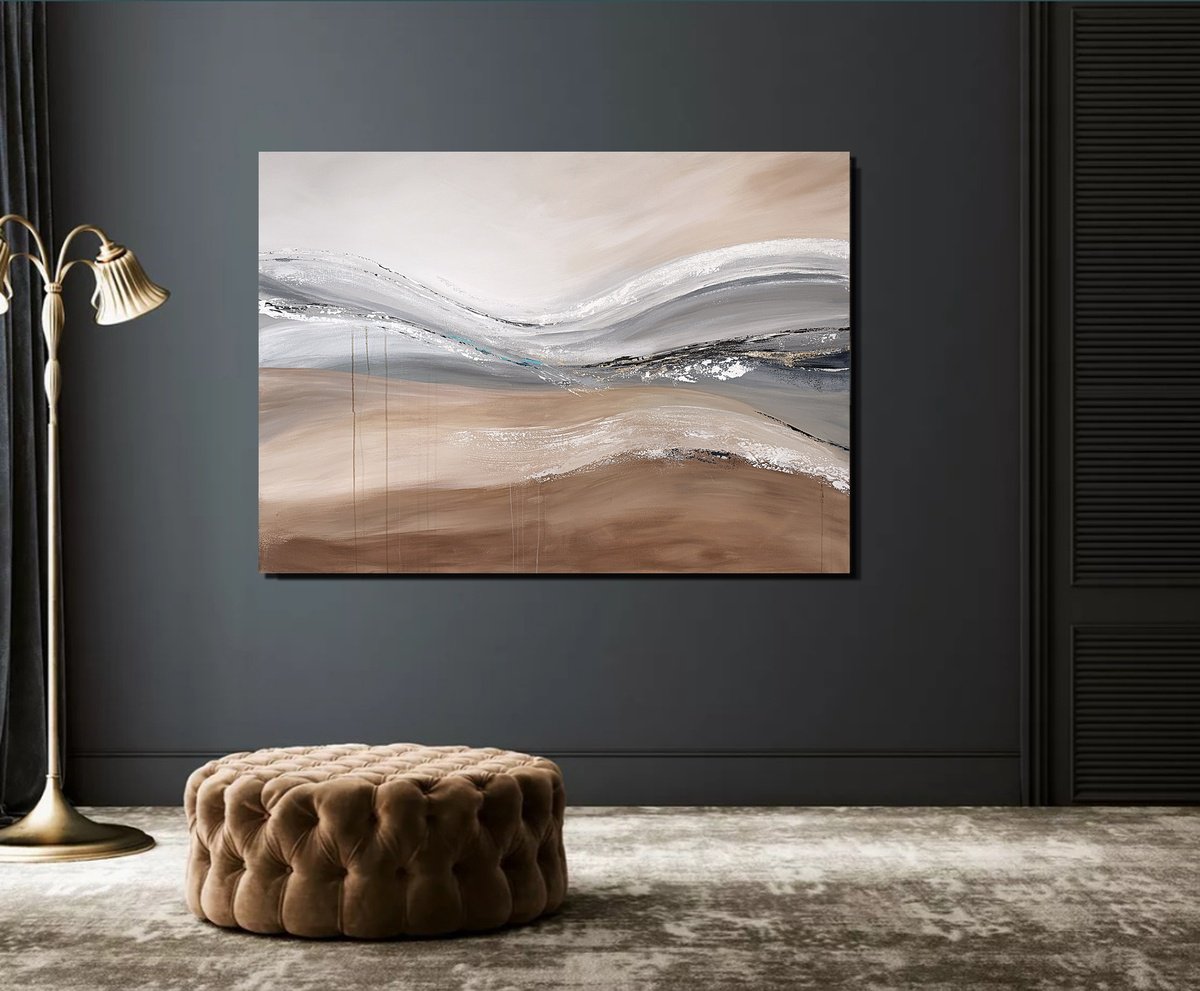 Flow Of Stillness By Tatiana Malinovscaia, 55 X 39, Artwork For Sale On Artfinder