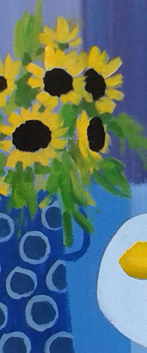Sunflowers and Lemons by Jan Rippingham