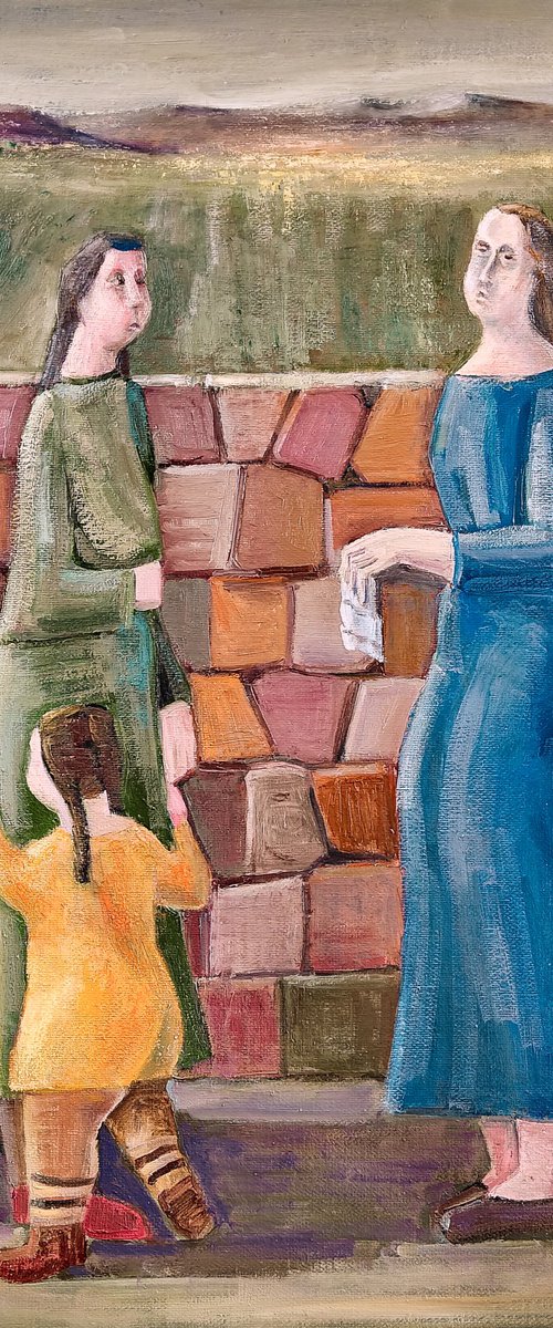 Beside the Stone Wall by Gegham Hunanyan