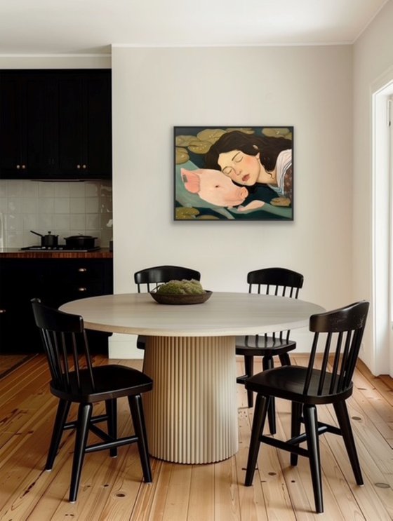 "Depends on the beads, depends on the pig"