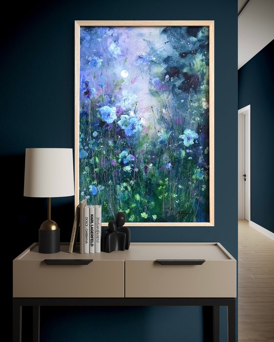 Moon Symphony In Sapphire