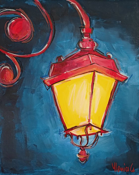 street lamp in the night/Lampione nella notte