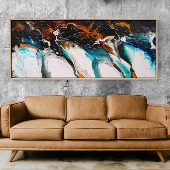 Rusted Motion 200cm x 80cm Textured Abstract Art