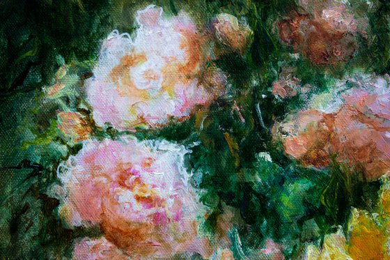 Framed impressionistic work Waltz of the Flowers