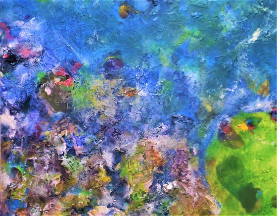 A large abstract painting