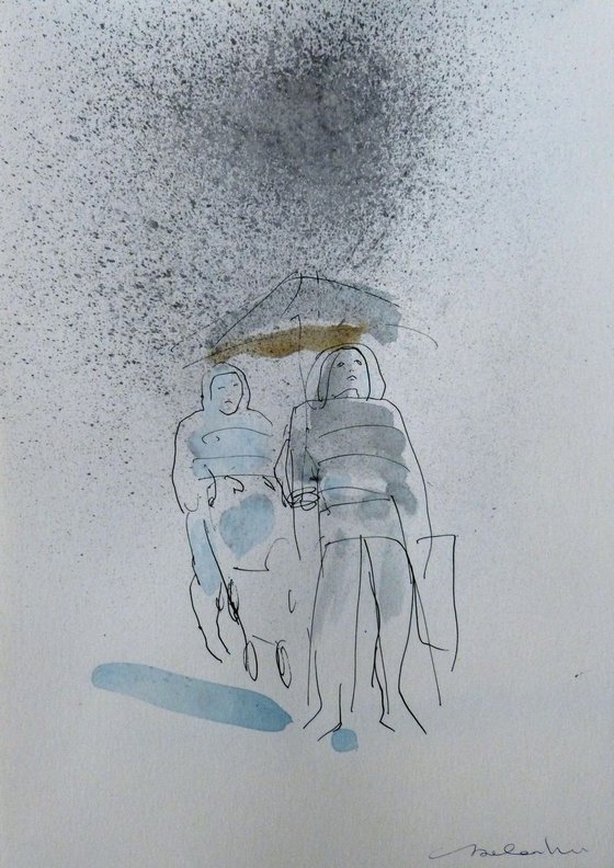 Umbrellas of Paris 2, 21x29 cm