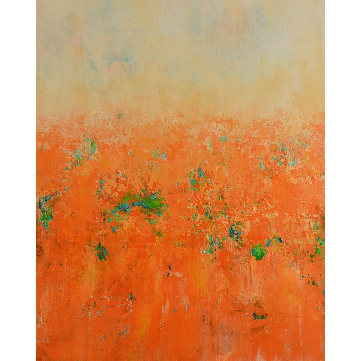 Expressive Abstract Acrylic Painting By Suzanne Vaughan, 24 X 30", Fiesta - Colorful Abstract, Original Artwork