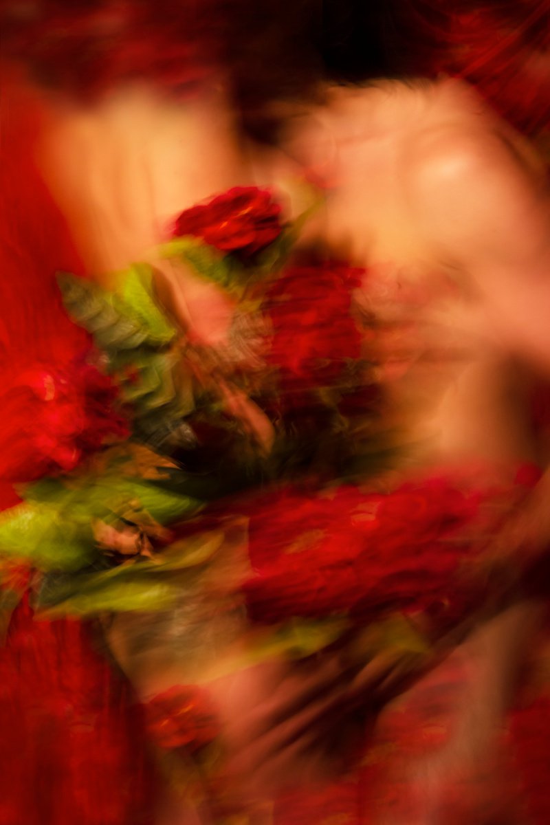 Impressionistic Abstract Photograph By Sandra Platas Hernandez, 12 X 17", El Sol Y La Luna I, Original Artwork