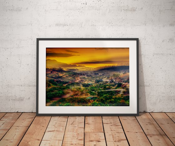 Golden. Abstract Sunrise Landscape Limited Edition 11/50 16x11 inch Photographic Print