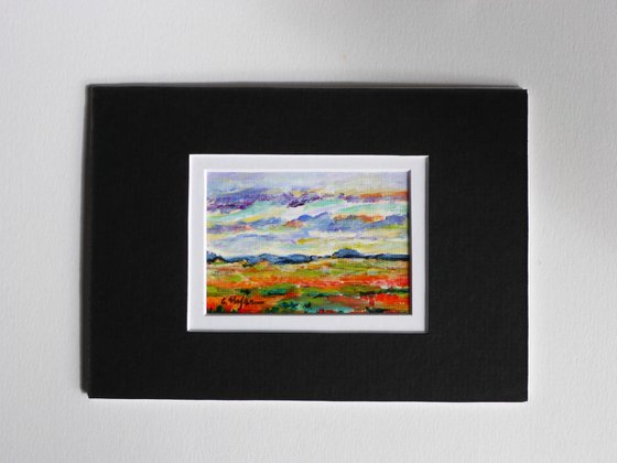 Summer Landscape (ACEO with Mat)