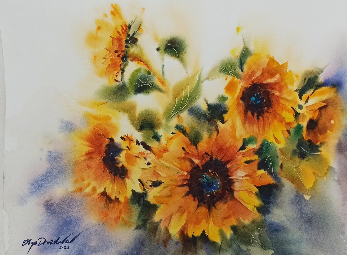 Sunflowers by Olga Drozdova