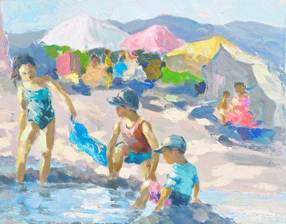 Children on the beach