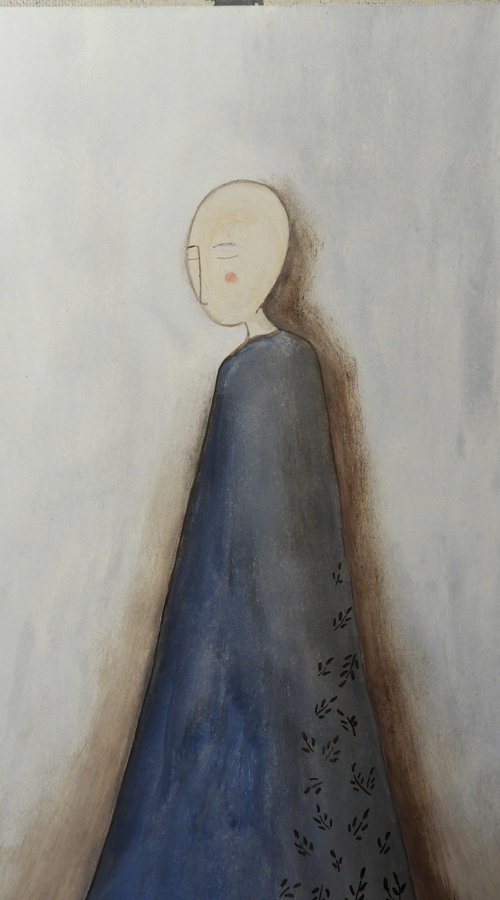 The human figure with long coat by Silvia Beneforti